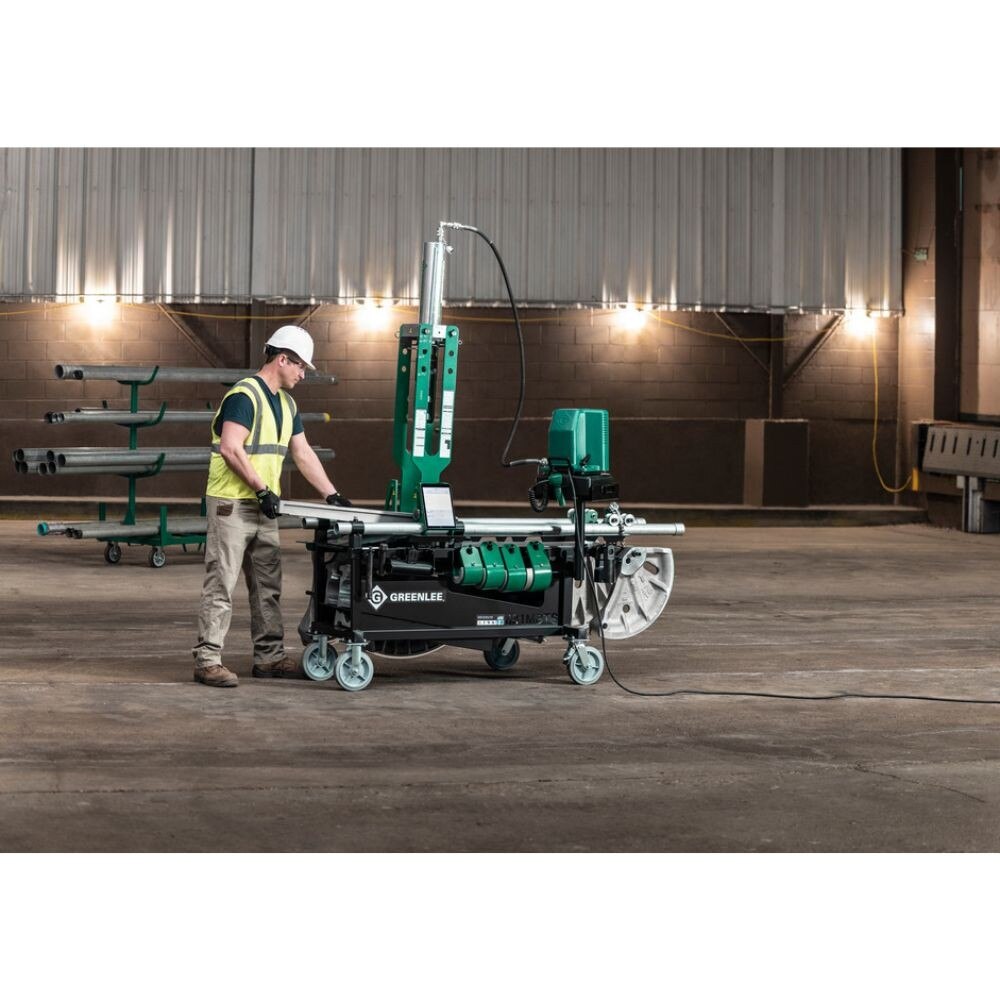 Greenlee 881GXDE980MBTS Cam-Track Bender for 2-1/2", 3", and 4"with Hydraulic Pump and Mobile Bending Table - 2