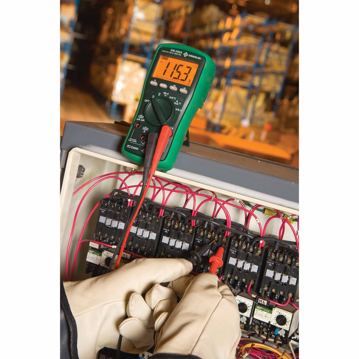 Greenlee DM-200A 6,000-Count Digital Multimeter, 1000V, 8A (DM-200A) - 8