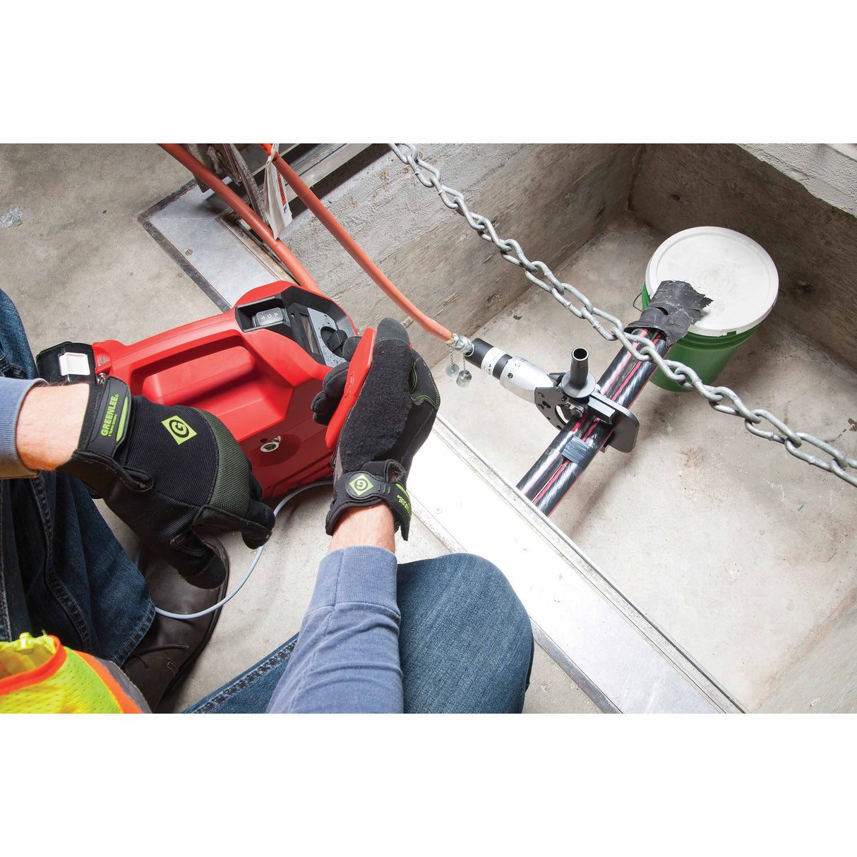 Greenlee SDG105 105 mm Remote Cable Guillotine Cuter - 7