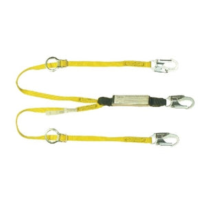 Guardian 01291 6' Double Leg Tie-Back Lanyard With Adjustable D-Ring