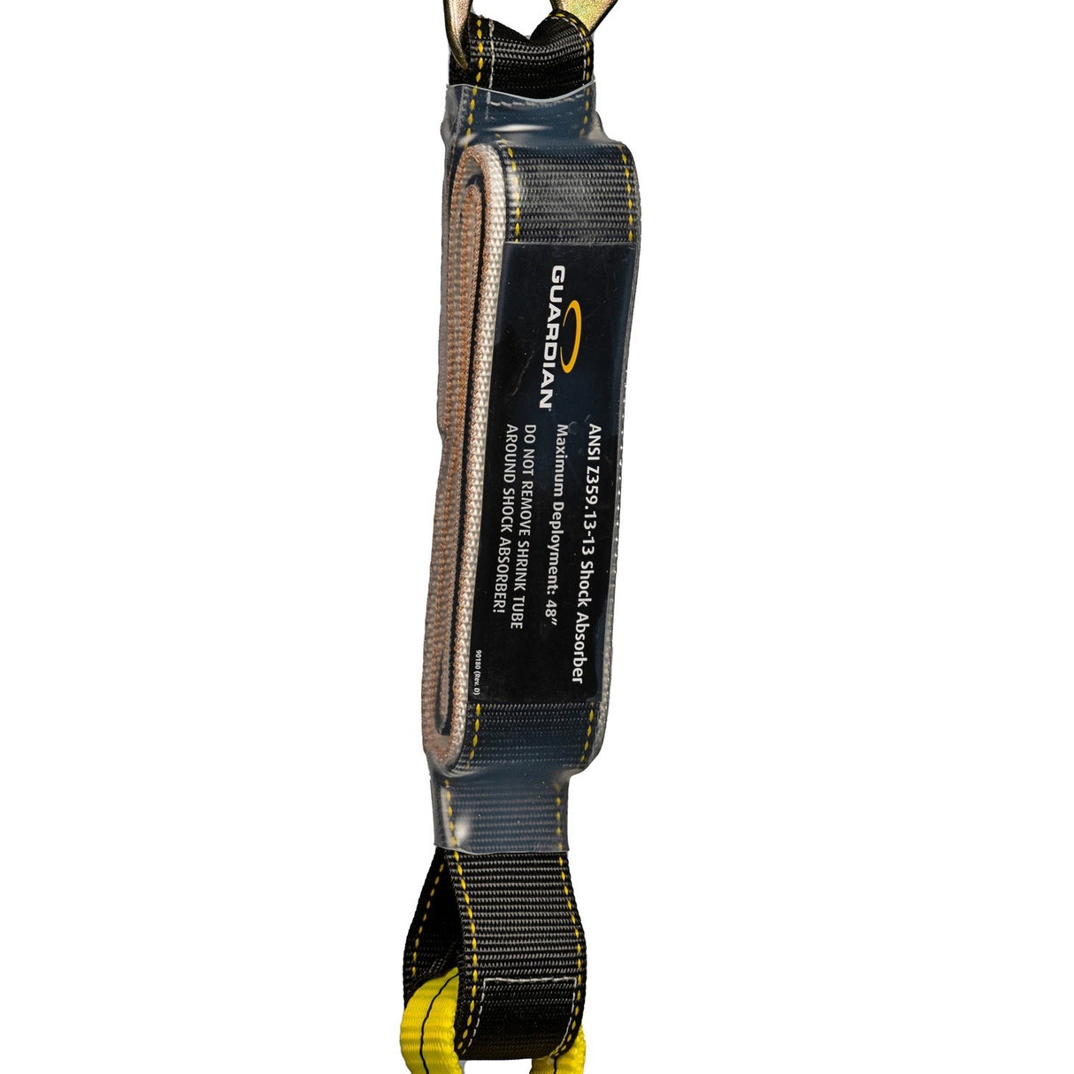 Guardian 01220 6 ft Single Leg Shock Absorbing Lanyard with Steel Snap Hooks - 3
