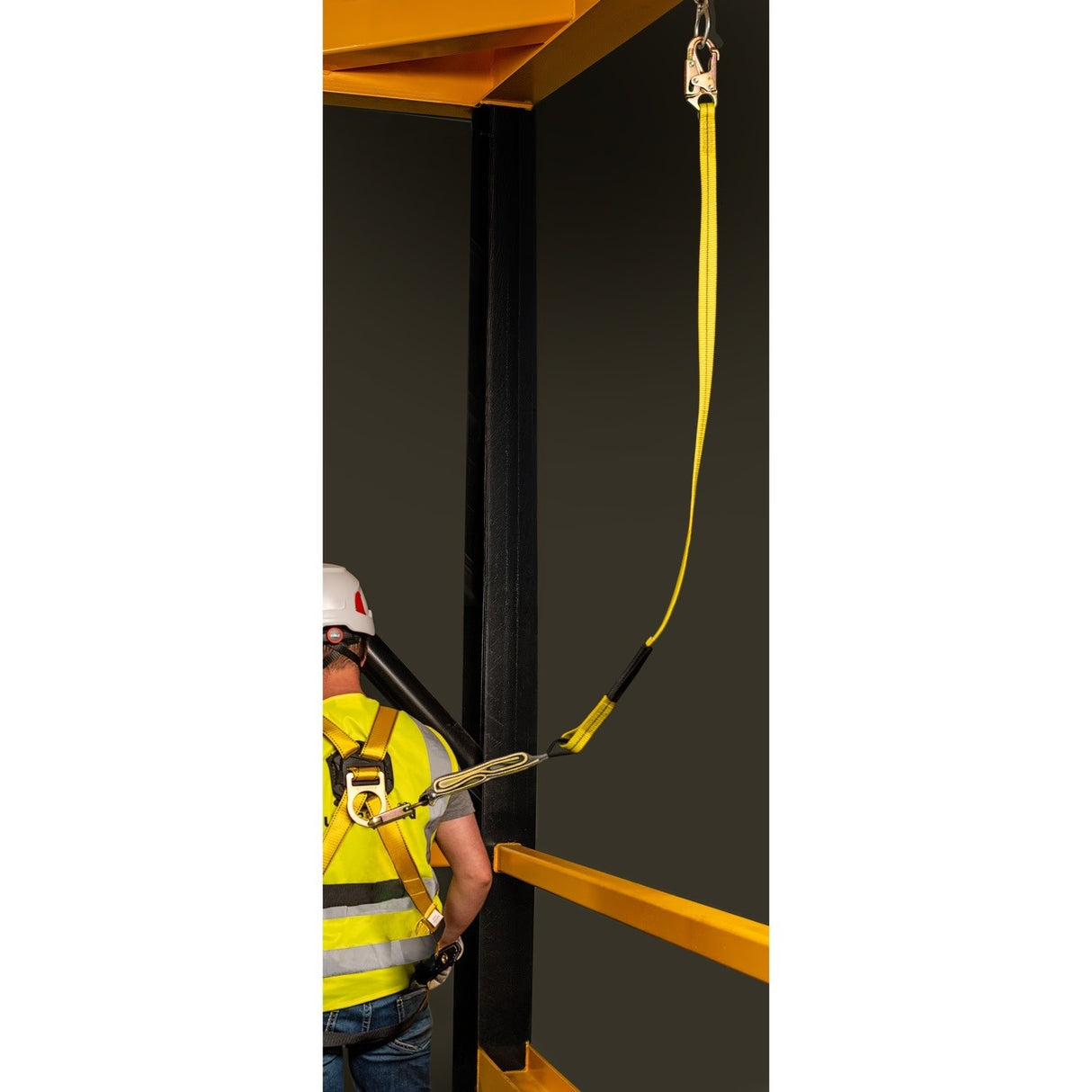 Guardian 01220 6 ft Single Leg Shock Absorbing Lanyard with Steel Snap Hooks - 5