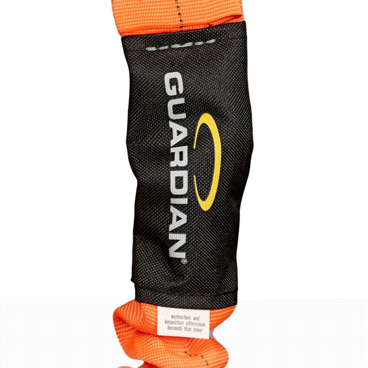 Guardian 01296 4.5 ft to 6 ft Dual Leg Internal Shock Absorbing Stretch Lanyard with Steel Snap Hooks - 4