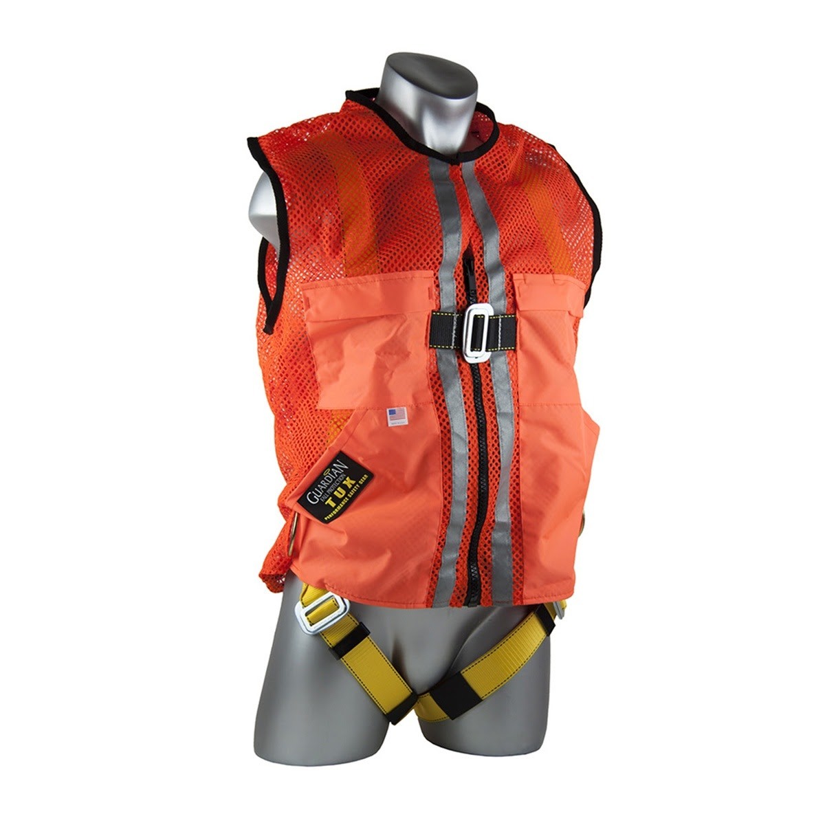 Guardian 02140 Construction Tux Full Body Safety Harness Orange Mesh Vest XXL (1 Each)