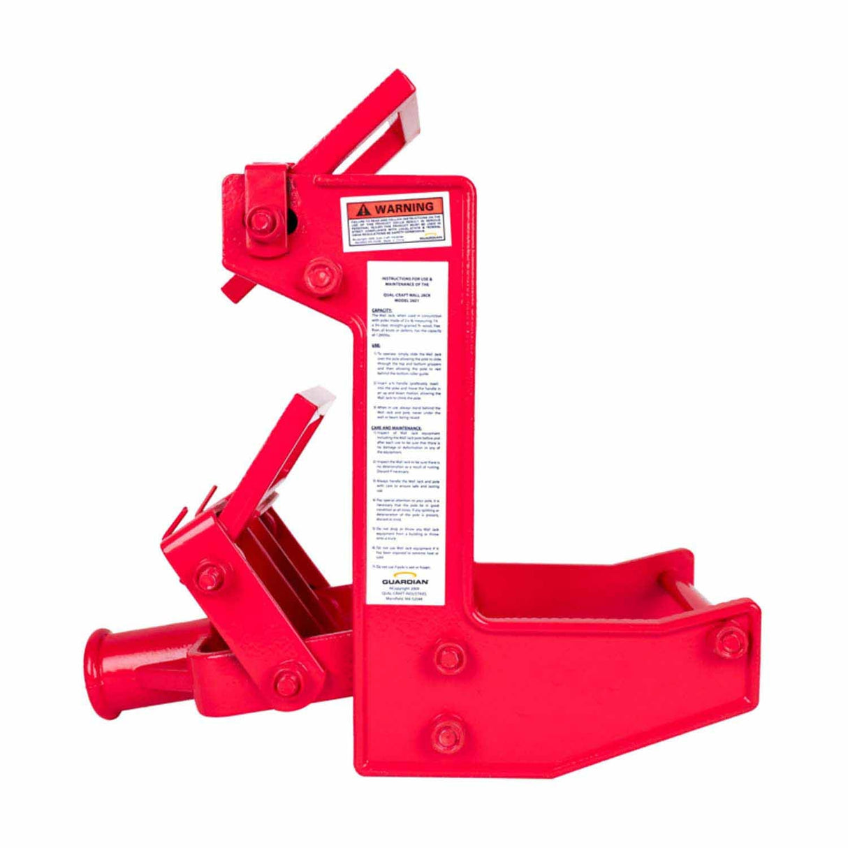 Guardian 02601 Portable Wall Jack 1,000 lb Capacity for Wall and Beam Lifting - 3