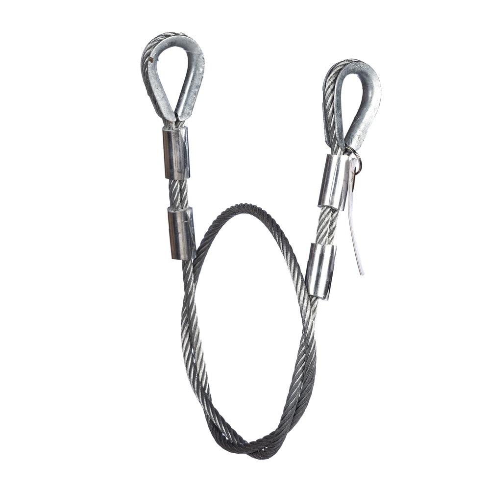 Guardian 10401 4 ft Galvanized Steel Cable Choker Anchor with Thimble Ends (1 Each)