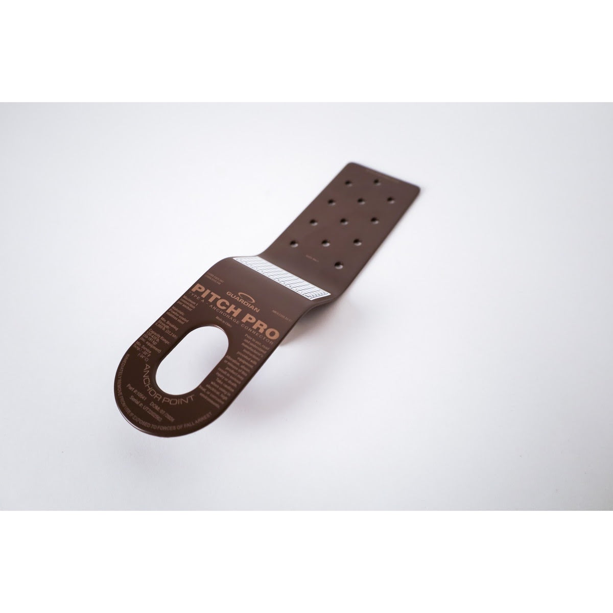 Guardian 10541 Pitch Pro Brown Powder Coated Steel Roofing Anchorage Connector 10.25 in. (Single) - 2