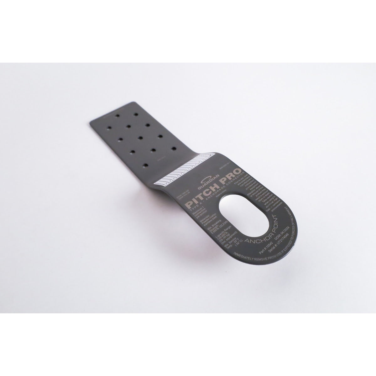 Guardian 10542 Pitch Pro 10.25 in Slotted Roof Anchor for Asphalt Shingle Roofs Gray (Single) - 2