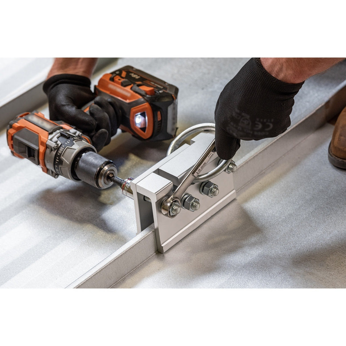 Guardian 10600 2-Way Universal Non-Penetrating Standing Seam Roof Anchor - 6