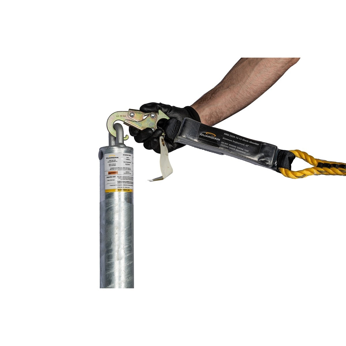 Guardian 10645 CB-12 12 in. Weld-On Anchor Post for Fall Protection (1 Each) - 7
