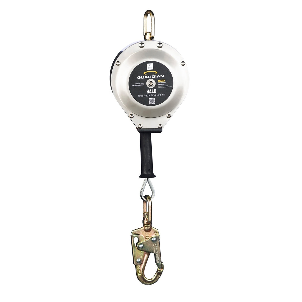 Guardian 10912 25 ft Halo Cable Class 1 Self-Retracting Lifeline with Swivel Top and Snap Hook - 2