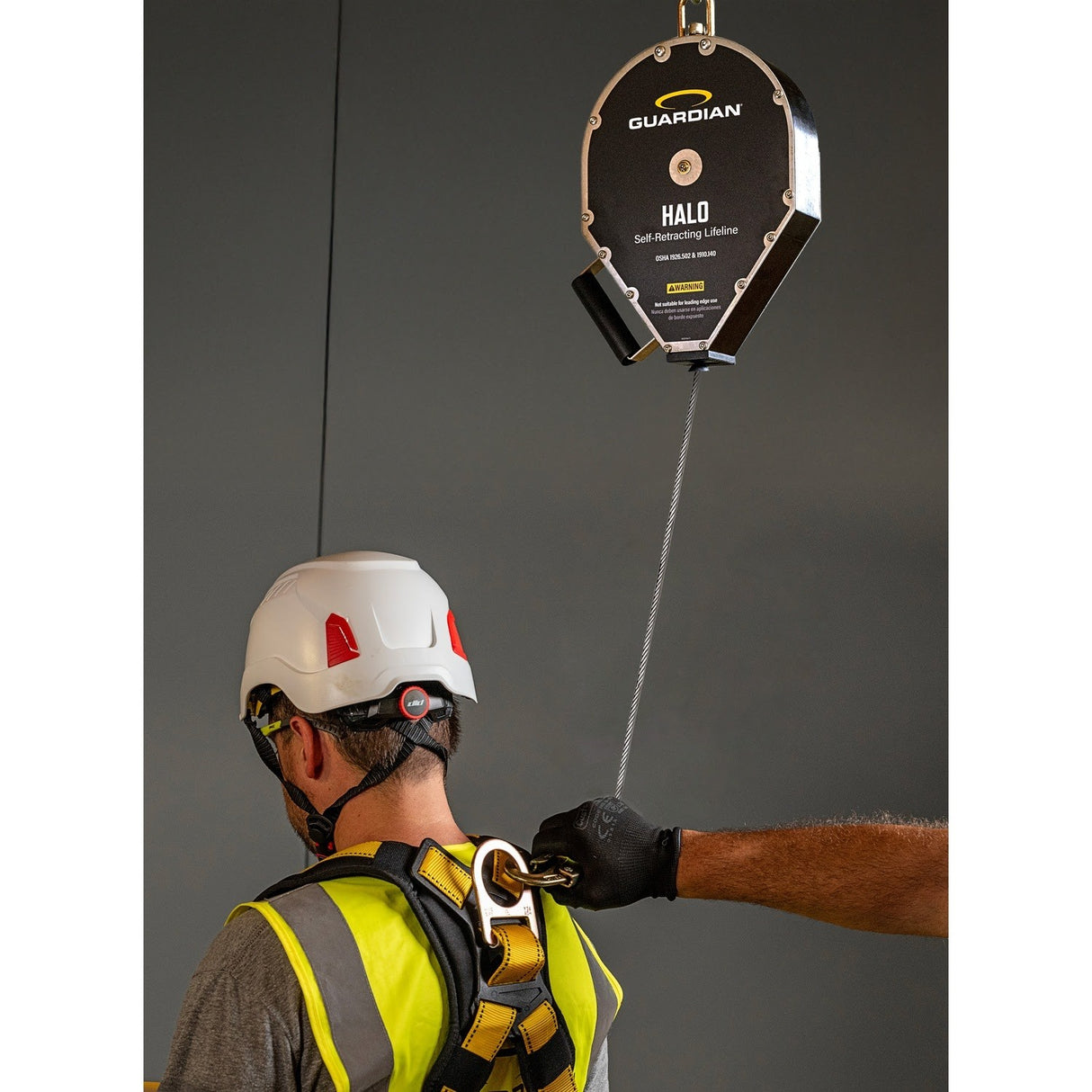Guardian 10917 50 ft Halo Big Block Cable Self-Retracting Lifeline with Steel Snap Hook (1 Each) - 2