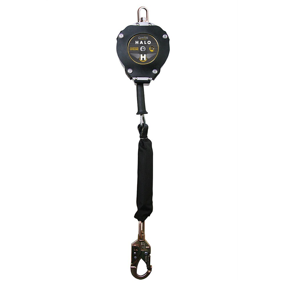 Guardian 10925 30 ft Class 2 Halo-Edge Self-Retracting Lifeline for Leading Edge Fall Protection with Steel Cable (1 Each)