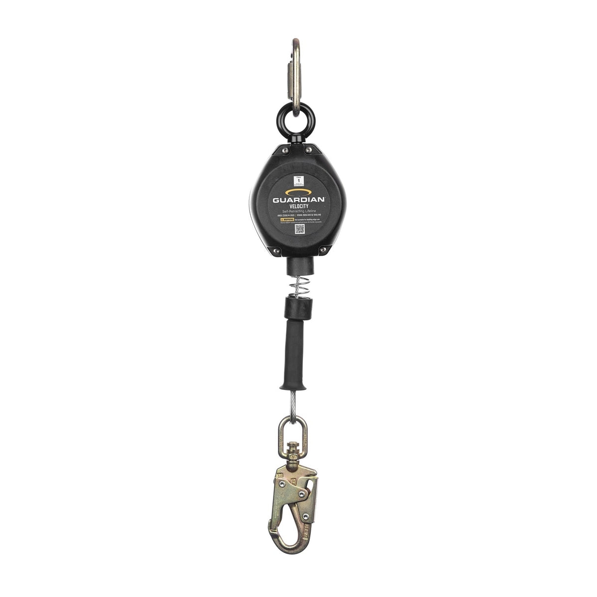Guardian 10950 10 ft Velocity Class 1 Cable Self Retracting Lifeline with Snap Hook