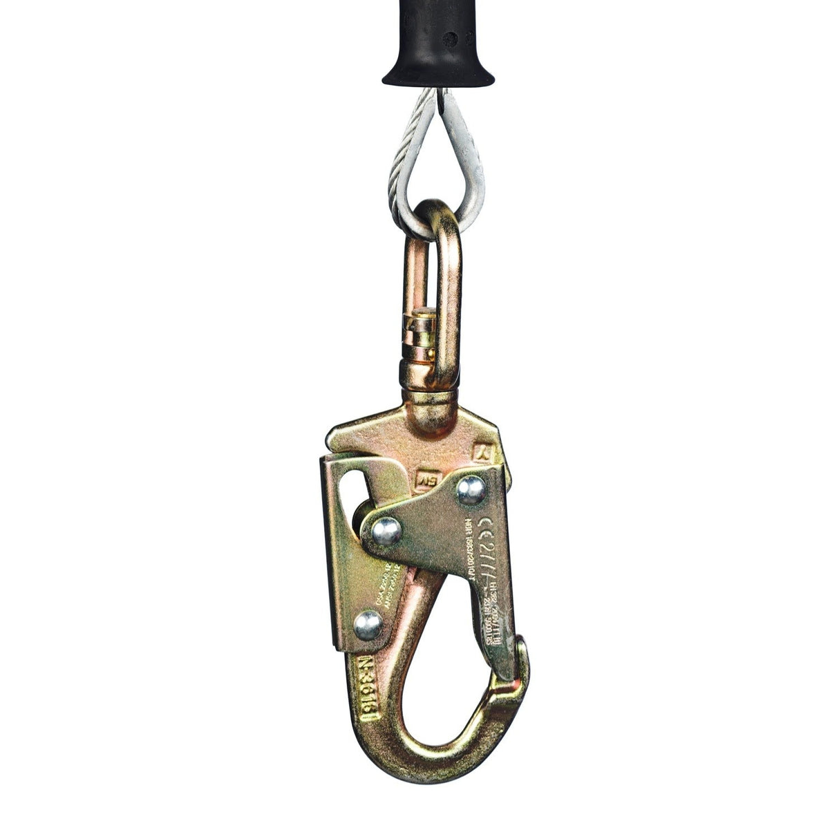 Guardian 10950 10 ft Velocity Class 1 Cable Self Retracting Lifeline with Snap Hook - 4