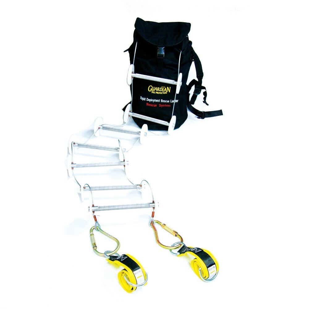 Guardian 15046 Rapid Deployment 20 ft Rescue Ladder Kit for Fall Rescue (1 Kit)
