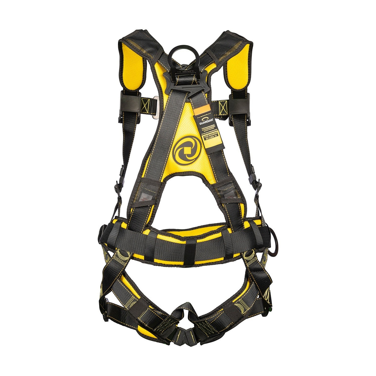 Guardian 21033 Cyclone Full Body Fall Protection Harness with Side D Rings and Waist Pad Size Small - 3