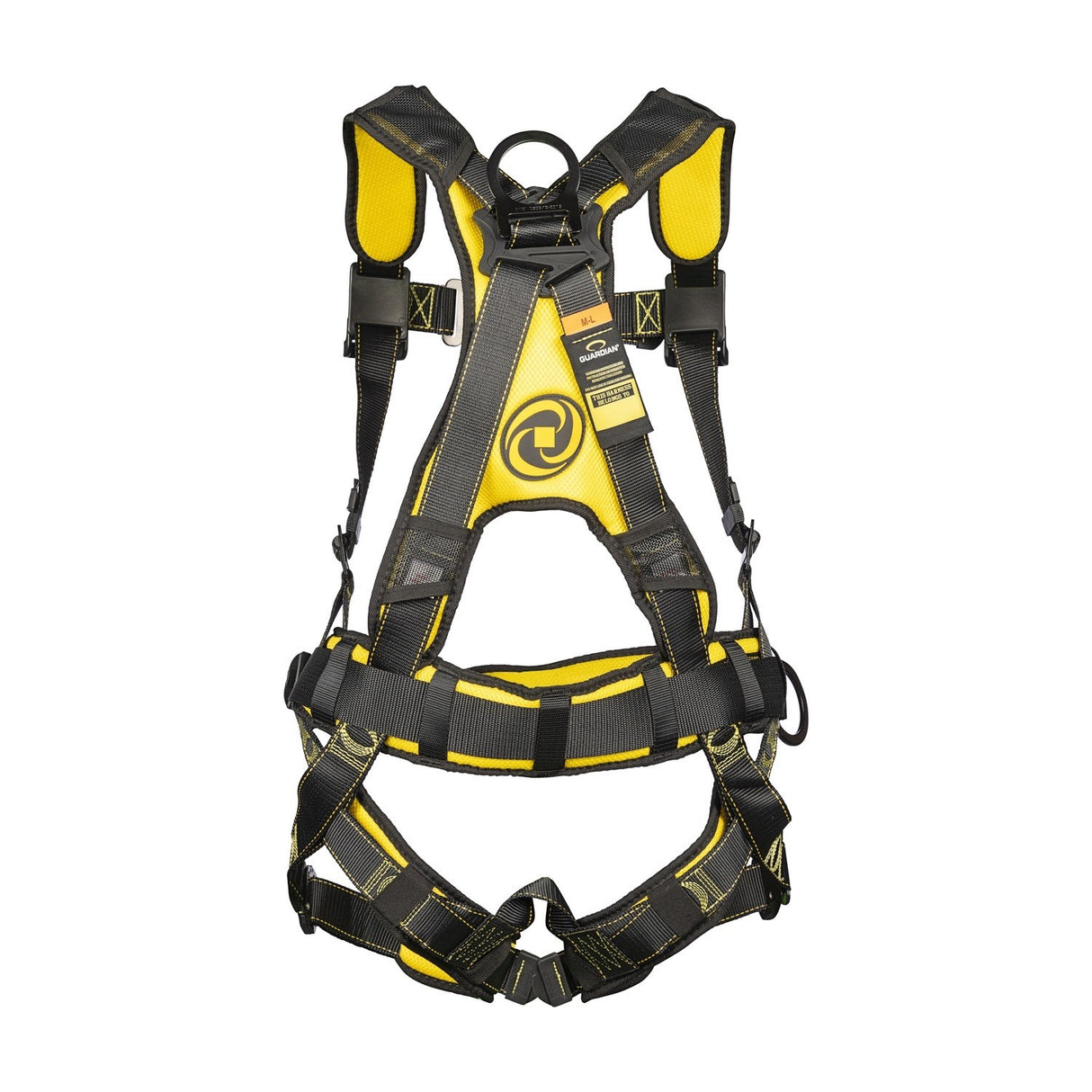 Guardian 21034 Cyclone Full Body Harness with Waist Pad and Side D-Rings M-L - 3