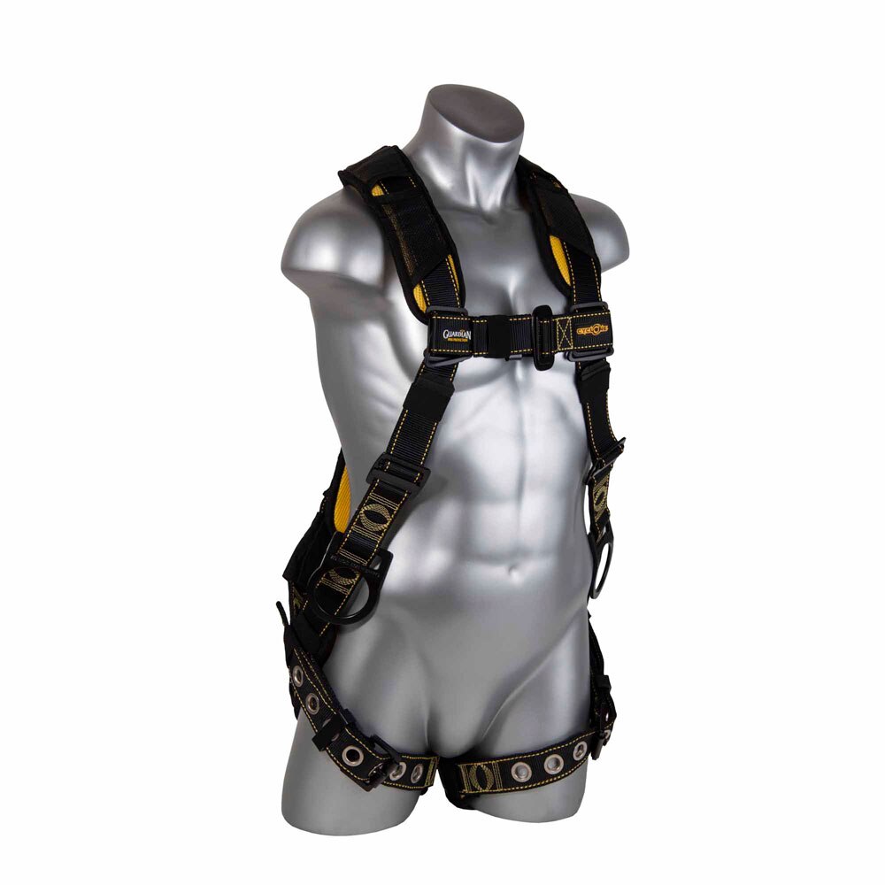 Guardian 21078 Cyclone Full Body Fall Protection Harness with Side D Rings XL