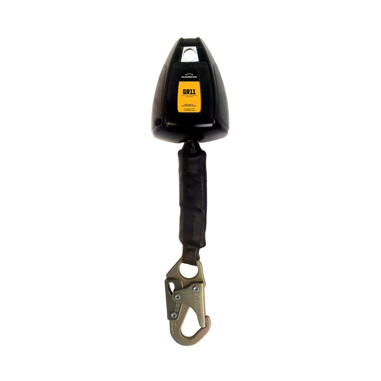 Guardian 32080 11 ft Webbing Self Retracting Lifeline with Steel Snap Hook