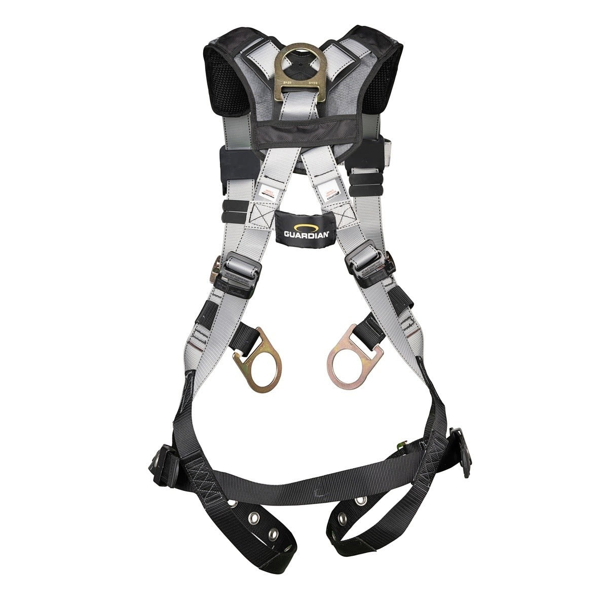 Guardian 3737013 Defender Positioning Full Body Harness M-L Pass Through Chest Tongue Buckle Legs - 3