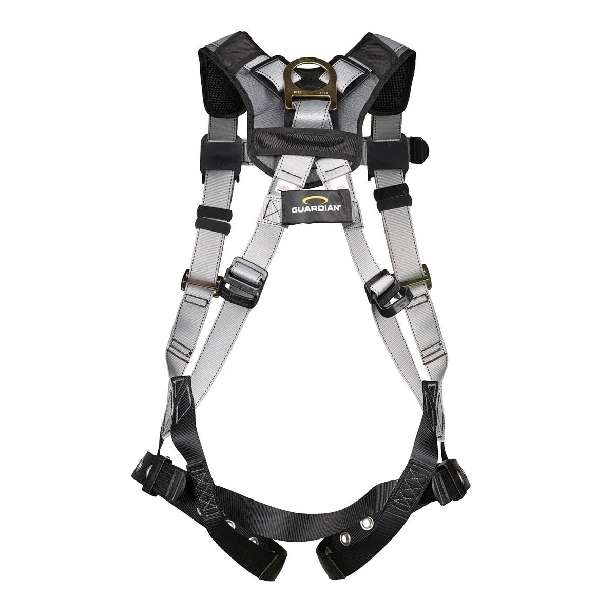 Guardian 3737017 Defender Standard Full Body Harness M-L Quick-Connect Chest Tongue Buckle Legs - 3