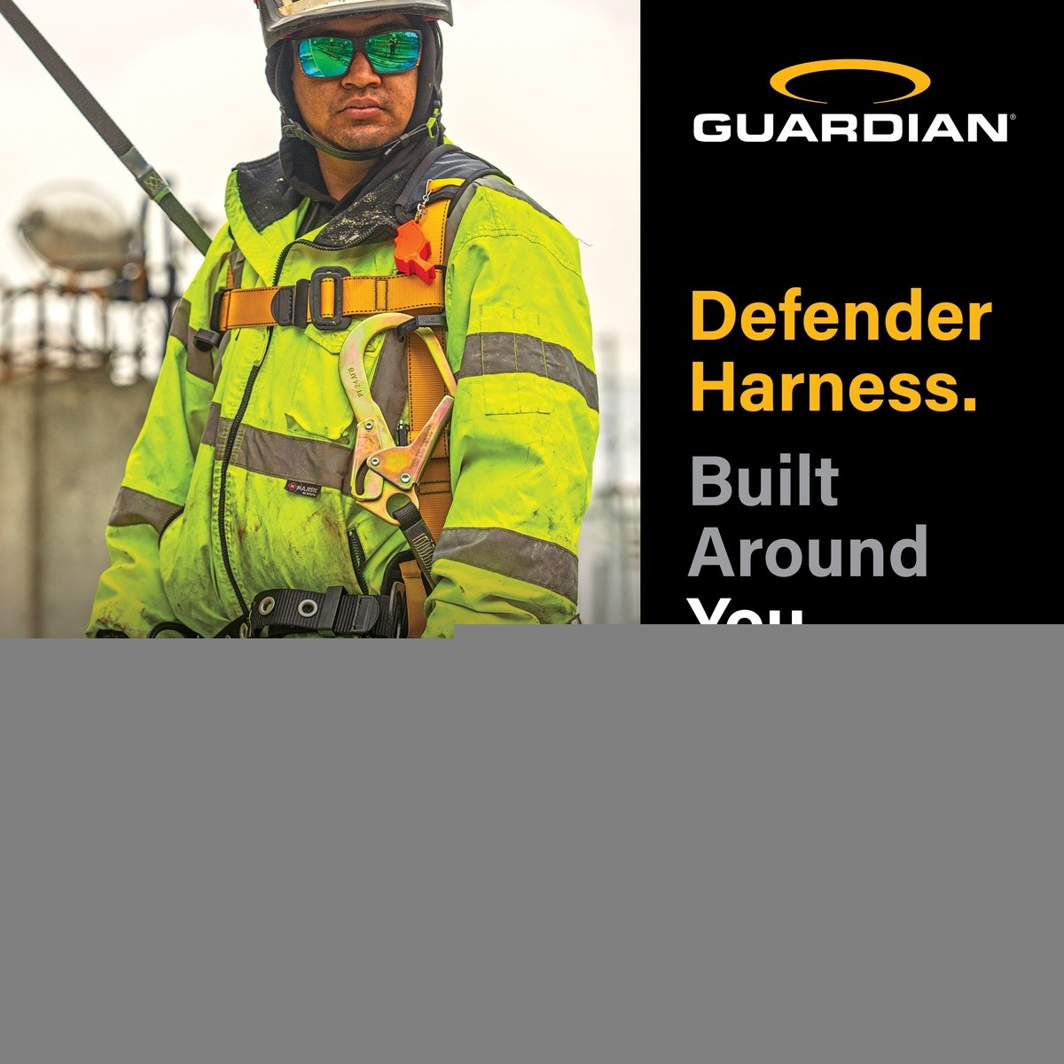 Guardian 3737134 Defender Ultra Retrieval Harness XL-XXL Quick-Connect Chest Tongue Buckle Legs - 2