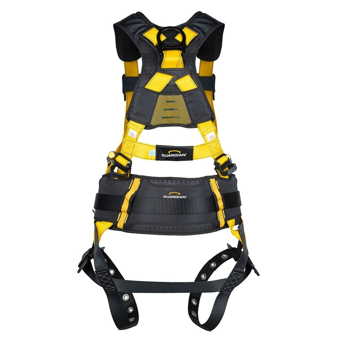 Guardian 3737193 Defender Ultra Construction Full Body Harness M-L Pass Through Chest Tongue Buckle Legs - 3