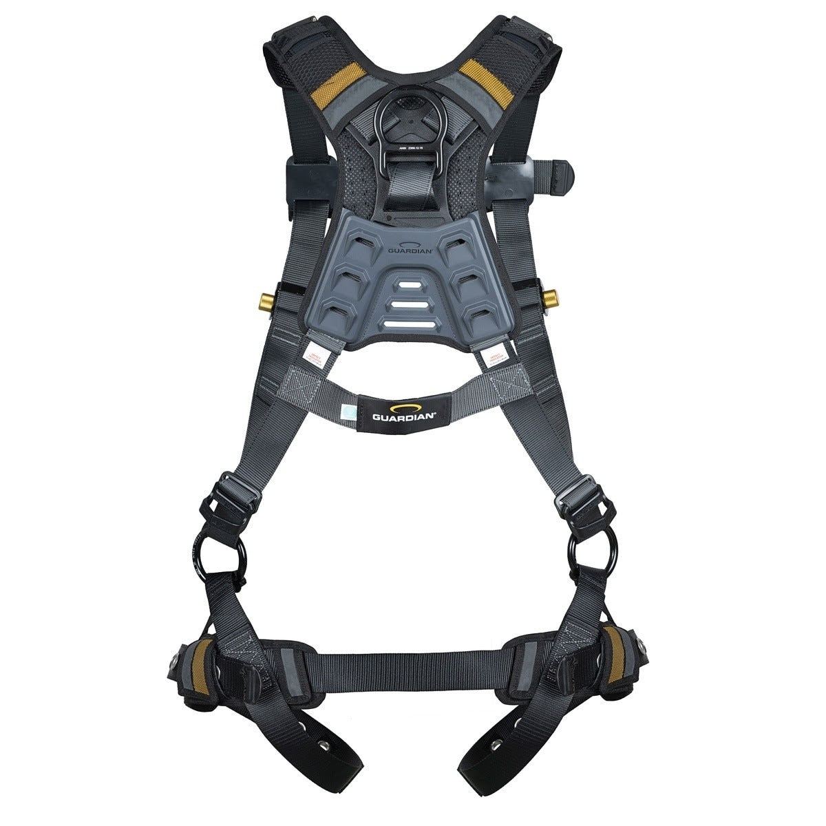 Guardian 3737317 Defender Ultra Plus Retrieval Full Body Harness M-L Quick Connect Chest Tongue Buckle Legs (1 Each) - 3