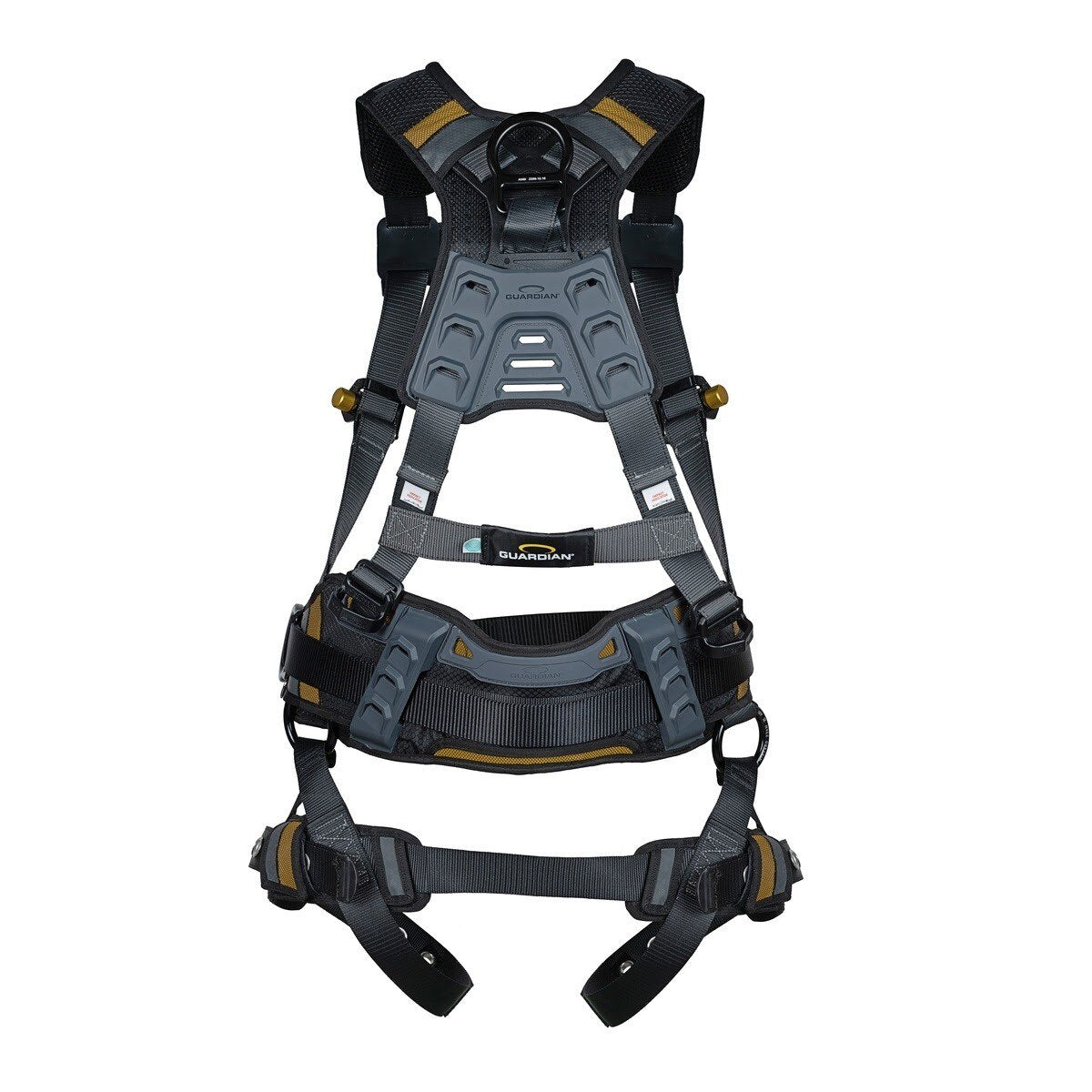Guardian 3737370 Defender Ultra Plus Construction Full Body Harness XL-XXL with Quick Connect Chest and Tongue Buckle Legs - 3