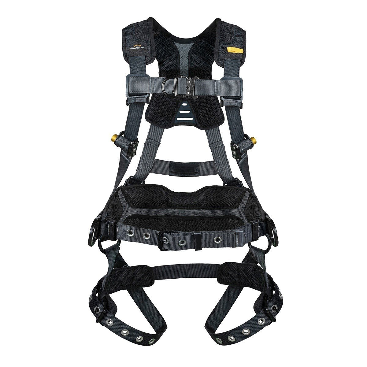Guardian 3737376 Defender Ultra Plus Construction Climbing Full Body Harness XS-S Quick Connect Chest Tongue Buckle Legs - 2