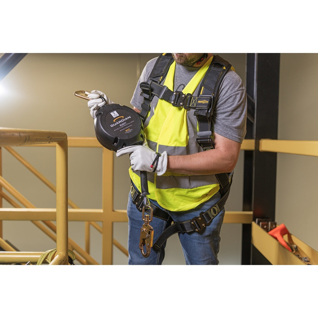 Guardian 42000 16 ft Class 1 Cable Self Retracting Lifeline with Steel Snap Hook - 4