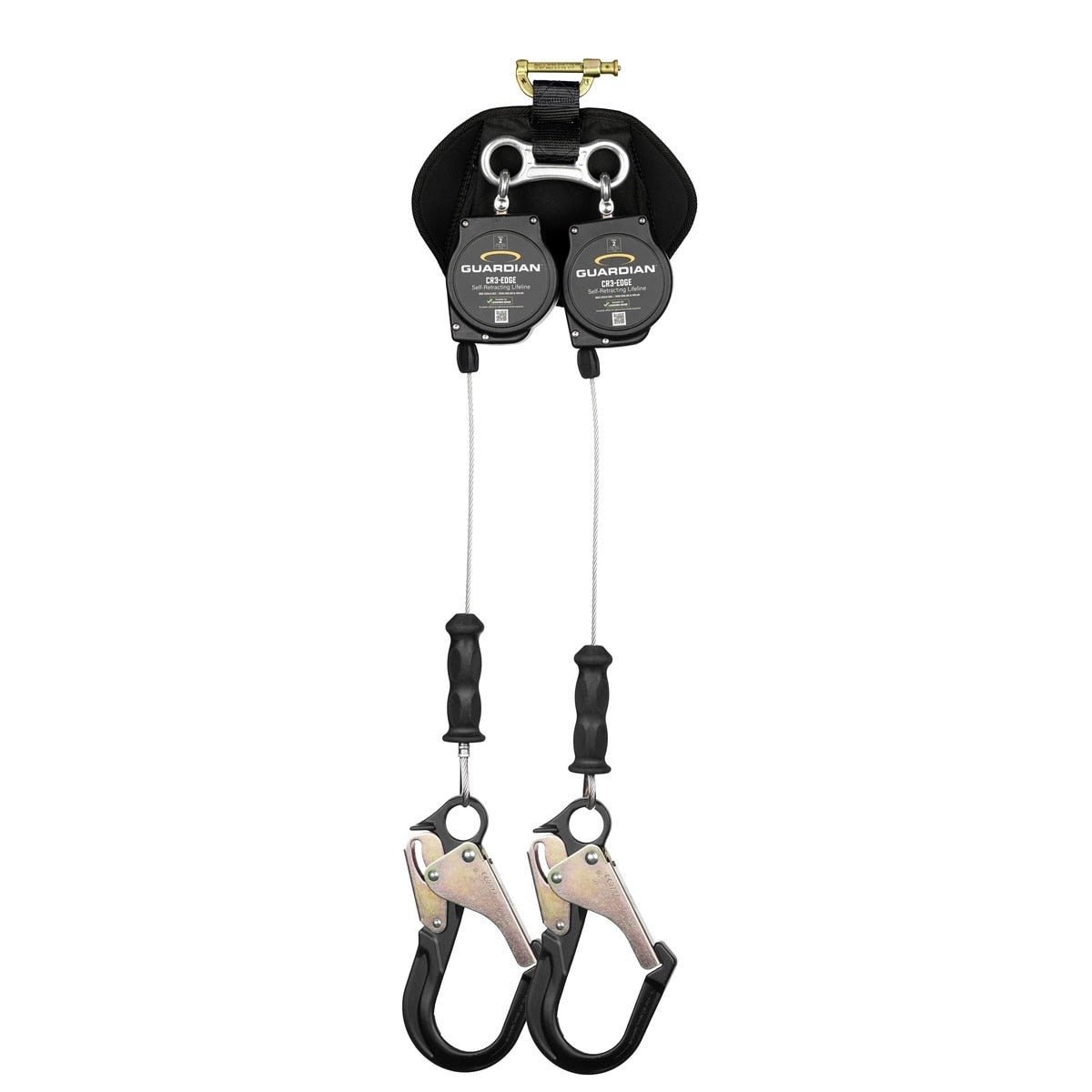 Guardian 4200208 CR3-Edge Class 2 Dual 8 ft Self-Retracting Lifeline with Aluminum Rebar Hook