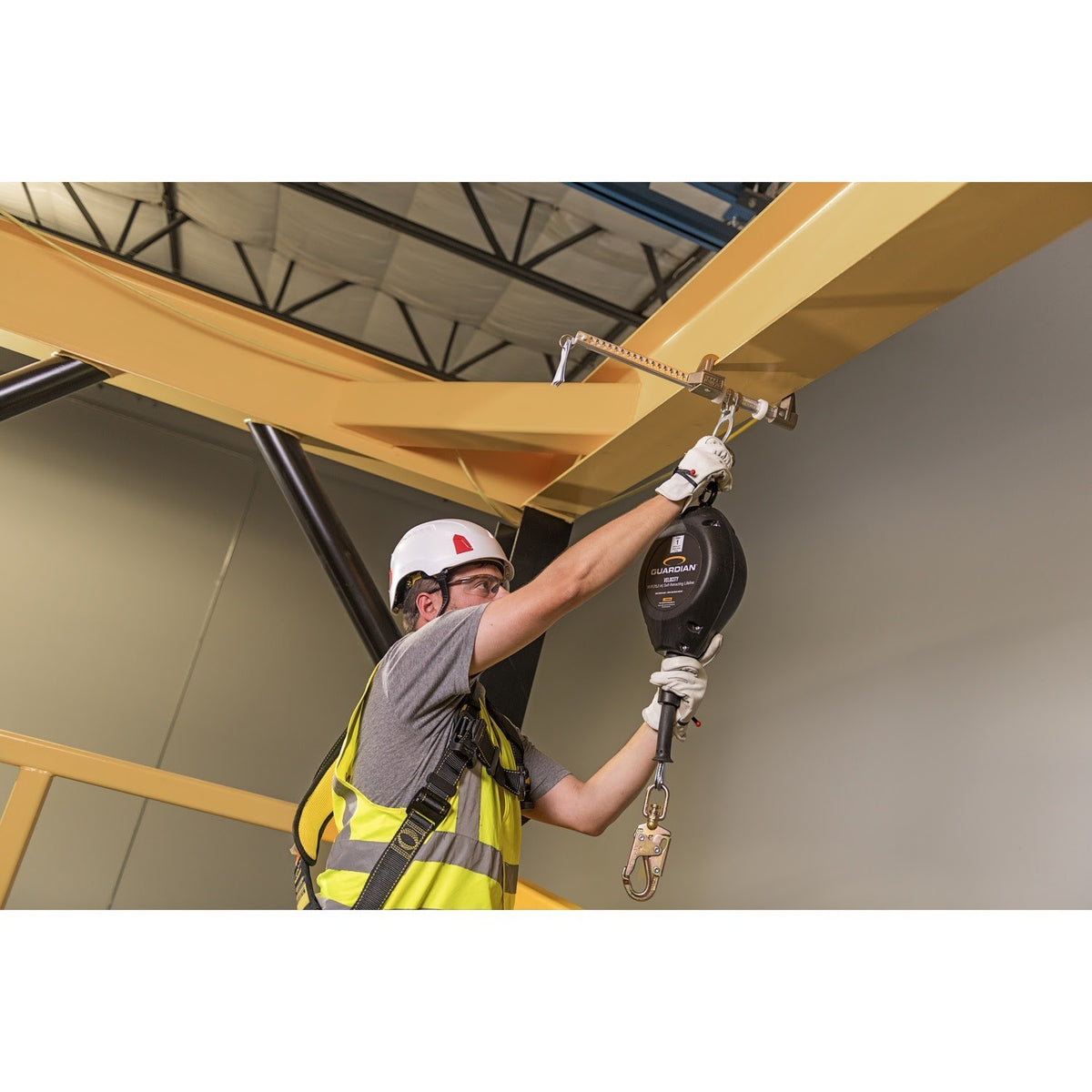 Guardian 42003 50 ft Class 1 Self-Retracting Lifeline with Galvanized Steel Cable - 6