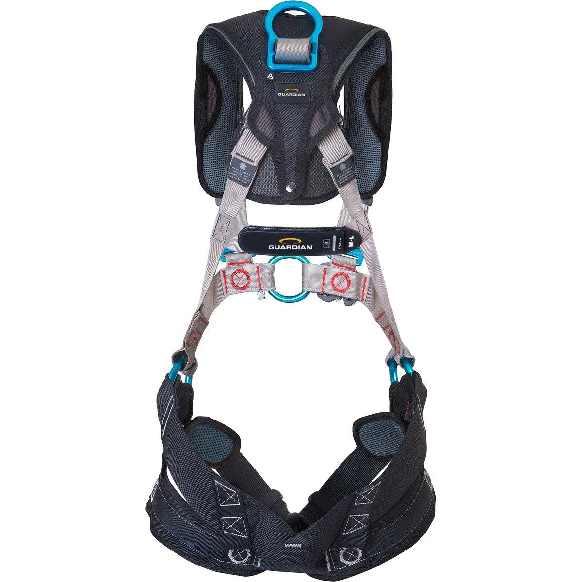 Guardian 47020 Xplorer Full Body Harness Quick-Connect Chest and Leg Buckles 4 D-Rings XS-S (1 Each) - 2