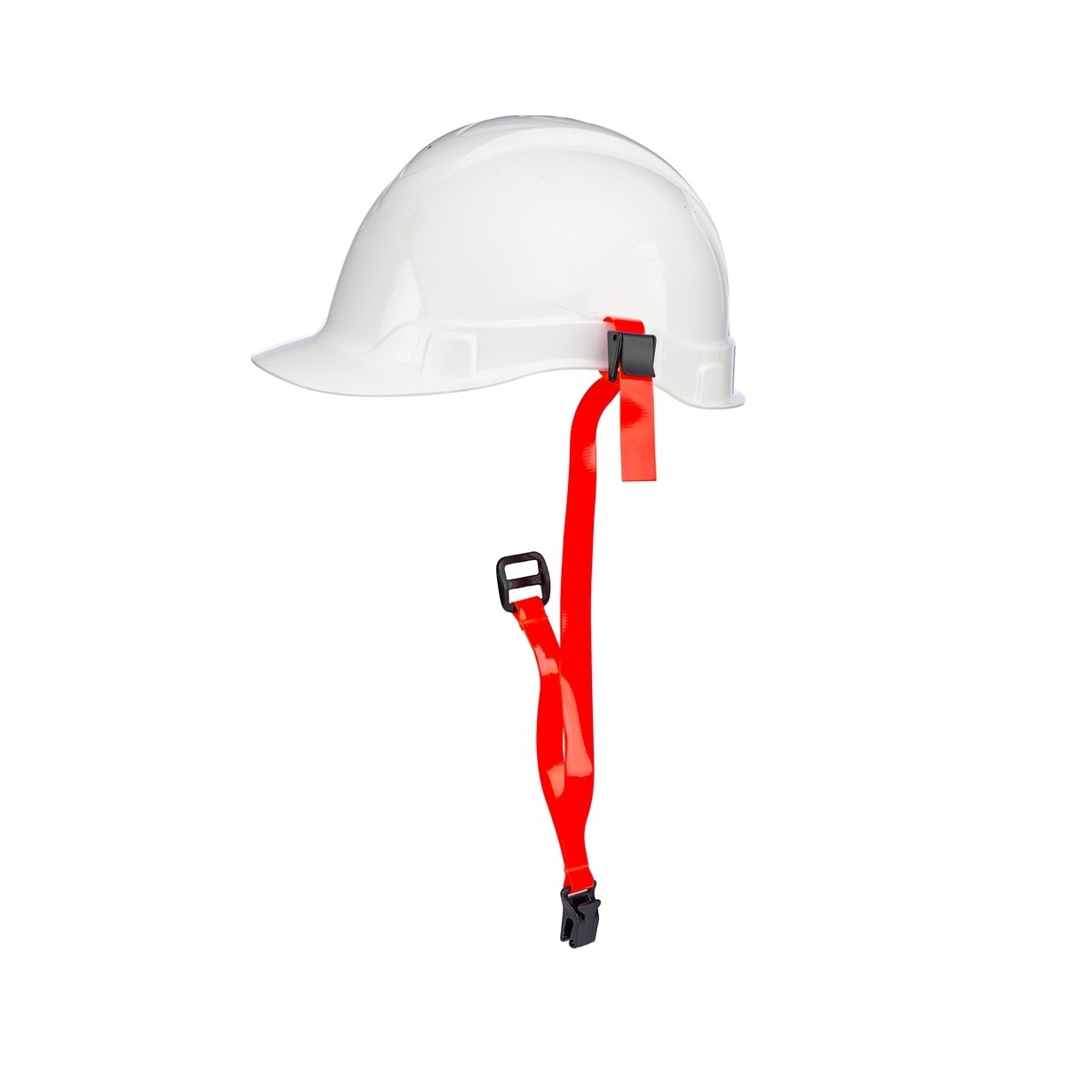 Guardian EZLNYHRDWBANOR EZ Clean No Metal Webbing Hard Hat Lanyard with Locking Anchor Orange (100 Pack)