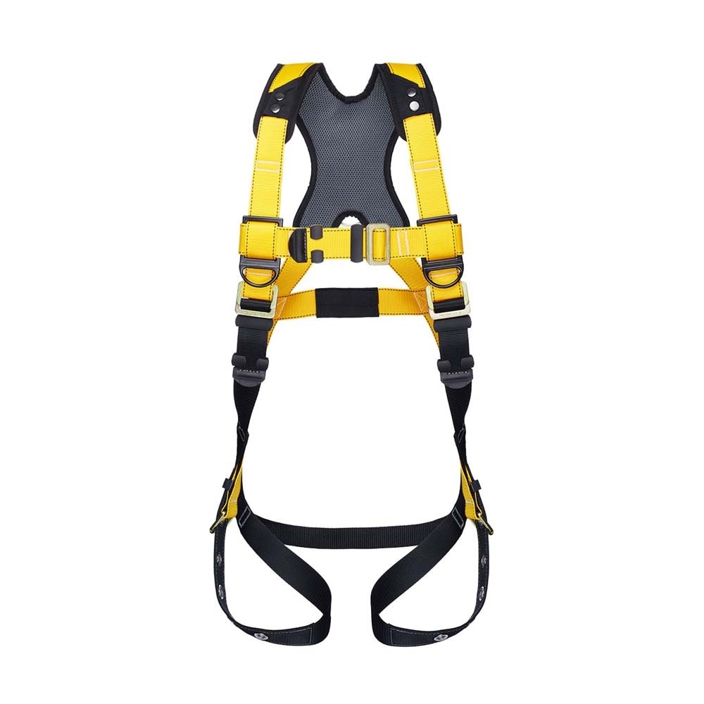 Guardian Fall Protection 11214 Double Leg Stretch Lanyard with Rebar Hooks, Swivel Snap Hook and D-Ring Extender (4 to 6 ft)