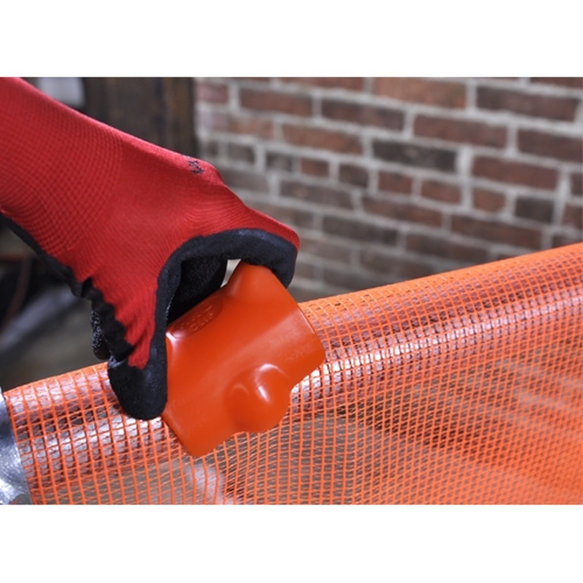 Guardian HRCOR Orange Floating Handrail Clip for Debris Netting (100 Pack) - 4