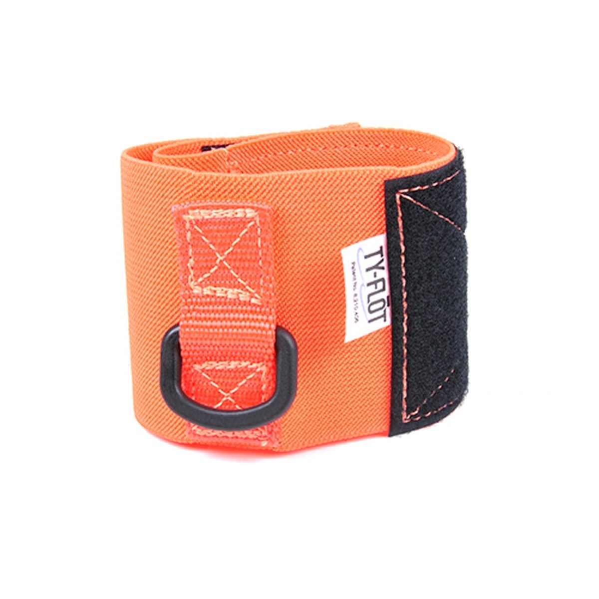 Guardian WCOR Orange Closed Loop Wrist Cuff Tether with Steel D Ring 6 lb Rating (10 Pack) - 2