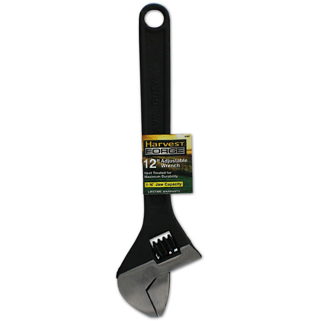 Harvest Forge 41081 Black Oxide 12" Adjustable Wrench