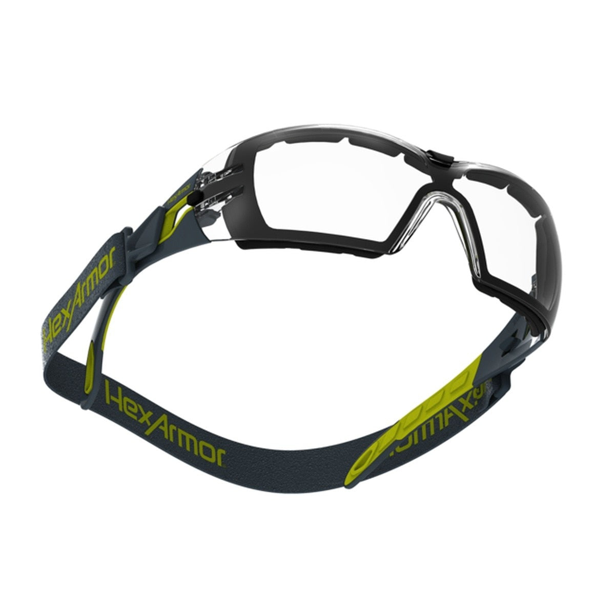 HexArmor 11-12003-04 MX200G Safety Glasses with Gasket Seal and Head Strap Grey - 4