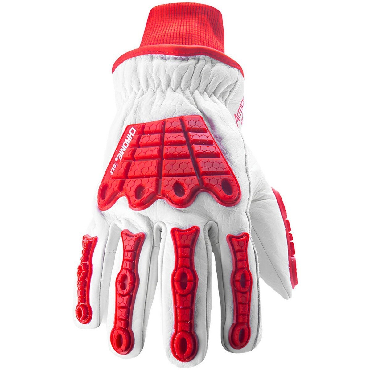HexArmor 4067W-M (8) Chrome SLT ANSI A7 Winter Lined Buffalo Leather Impact Gloves, Medium - 2