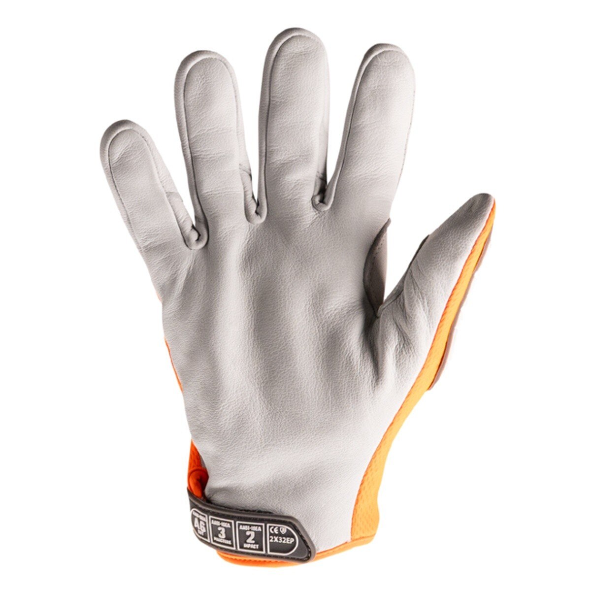 HexArmor 4073-XS Chrome SLT Oasis A6 Cut Resistant Goatskin Leather Impact Gloves Size XS - 3