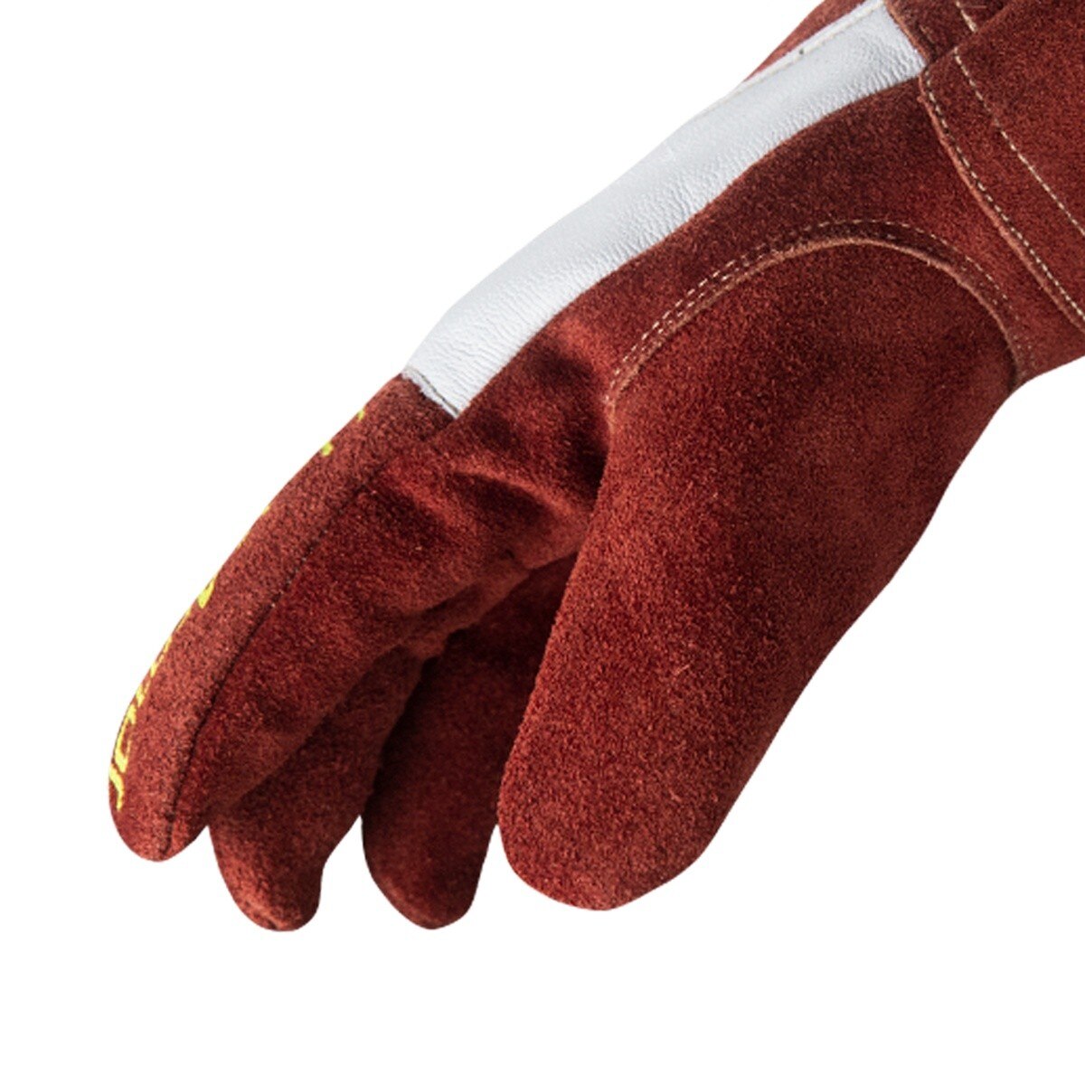 HexArmor 5050-XL HeatHide Split Cowhide Welding Gauntlet Glove with 5.5" Cuff Size XL - 4