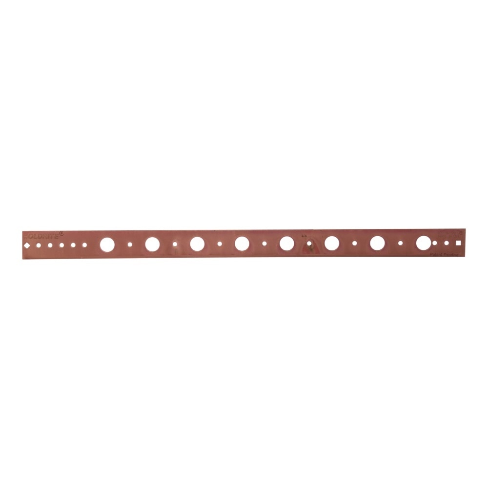 HoldRite 101-18 1-1/4 in. x 20 in. Copper Bonded Flat Bracket for 1/2 in. Copper Pipe - 3