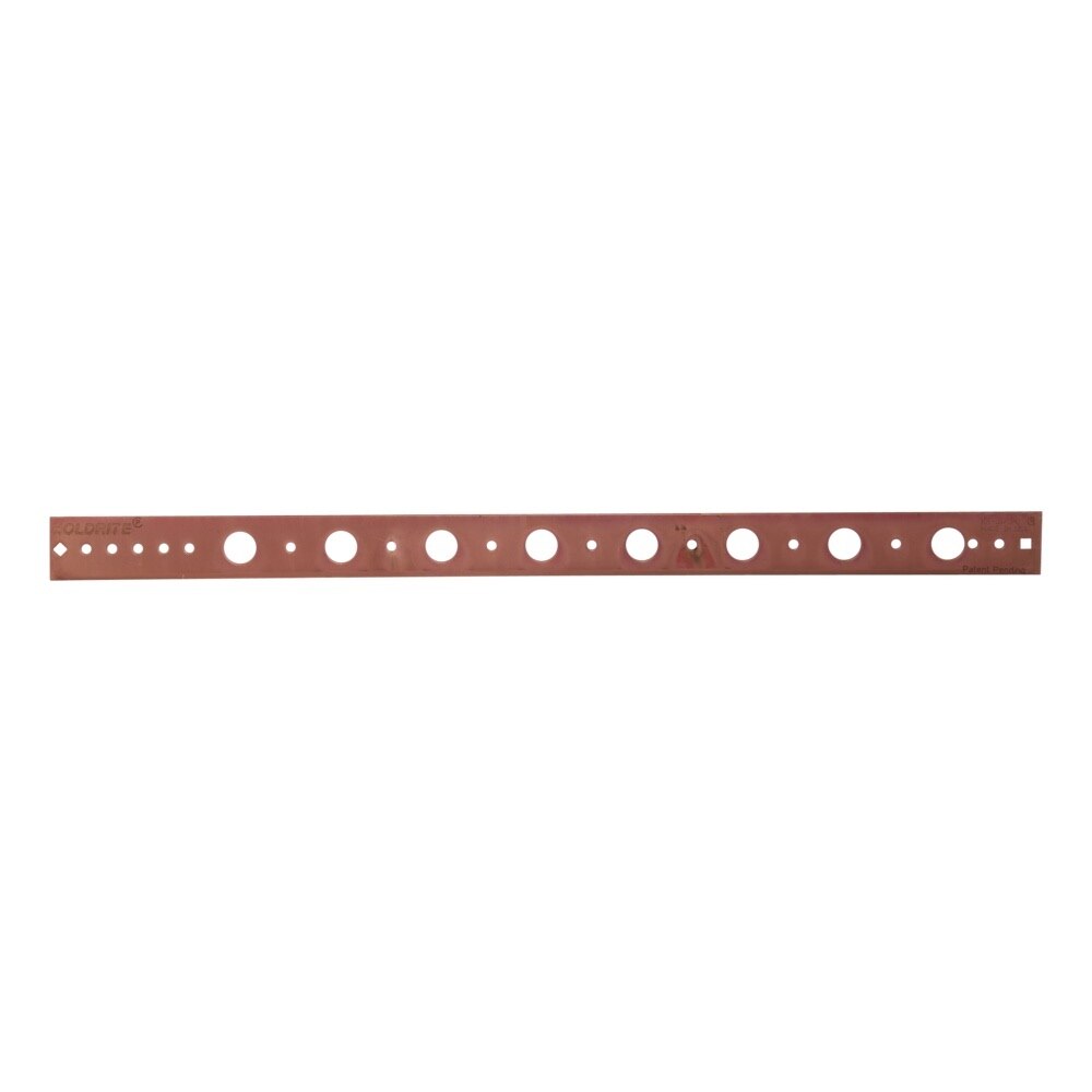 HoldRite 101-18 1-1/4 in. x 20 in. Copper Bonded Flat Bracket for 1/2 in. Copper Pipe - 3