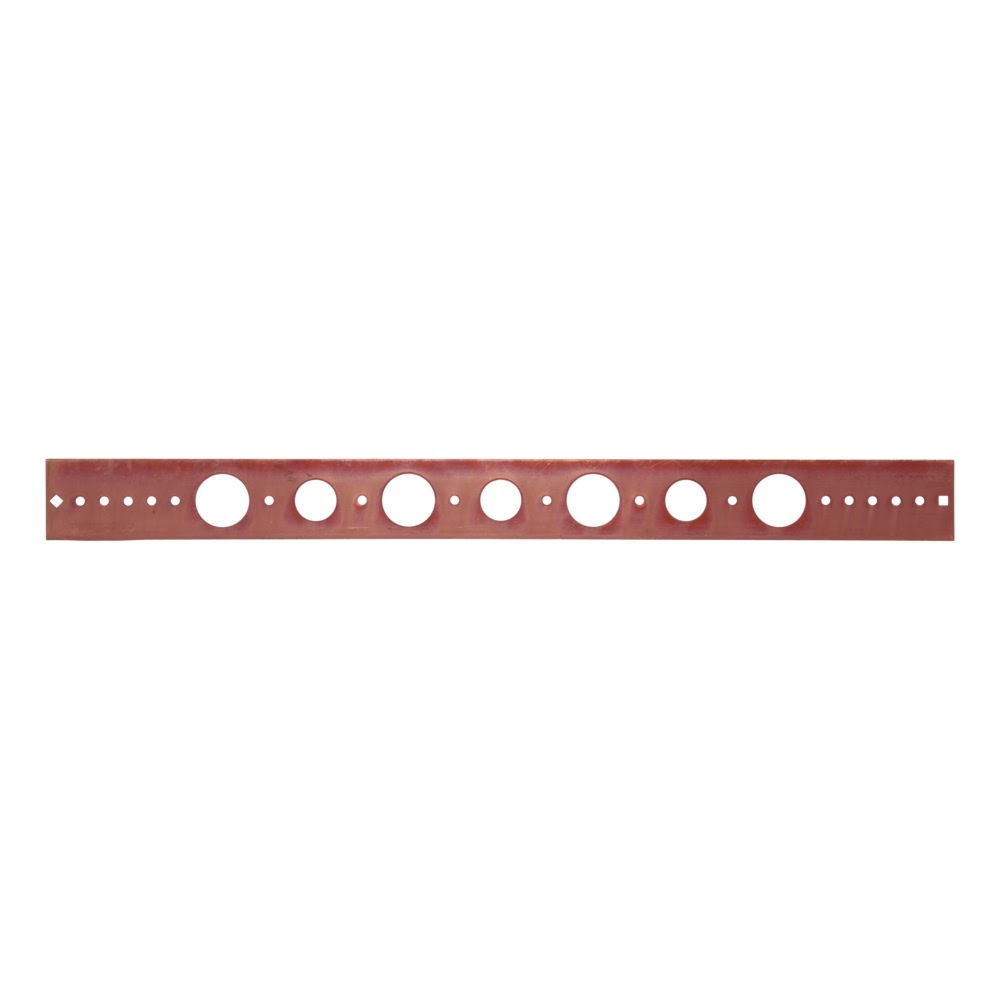 HoldRite 102-18 20 in. Copper-Bonded Flat Bracket for 3/4 in. or 1 in. Copper Pipe - 2
