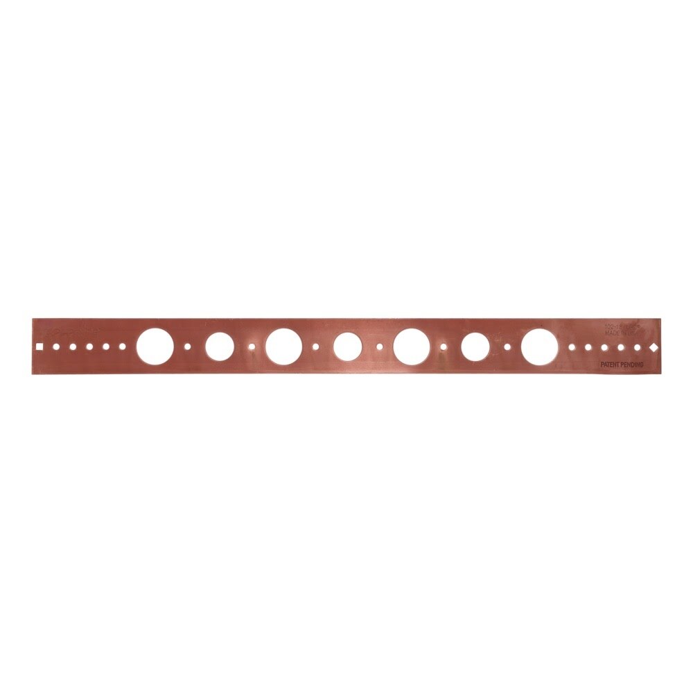 HoldRite 102-18 20 in. Copper-Bonded Flat Bracket for 3/4 in. or 1 in. Copper Pipe - 3