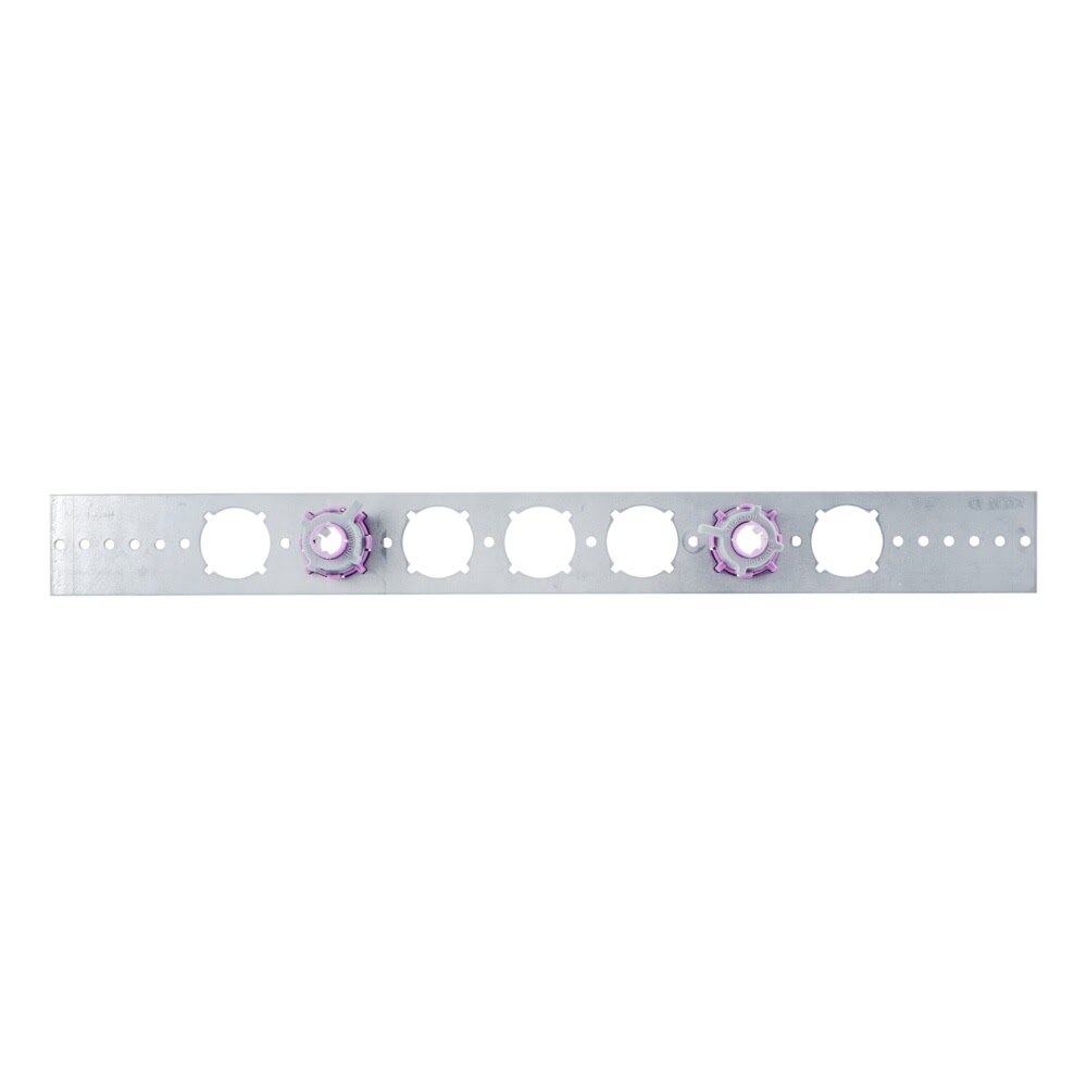 HoldRite 103-18-701 20 in. Galvanized Bracket with 1/2 in. Stub Out Clamps (50 Brackets 100 Clamps) - 3