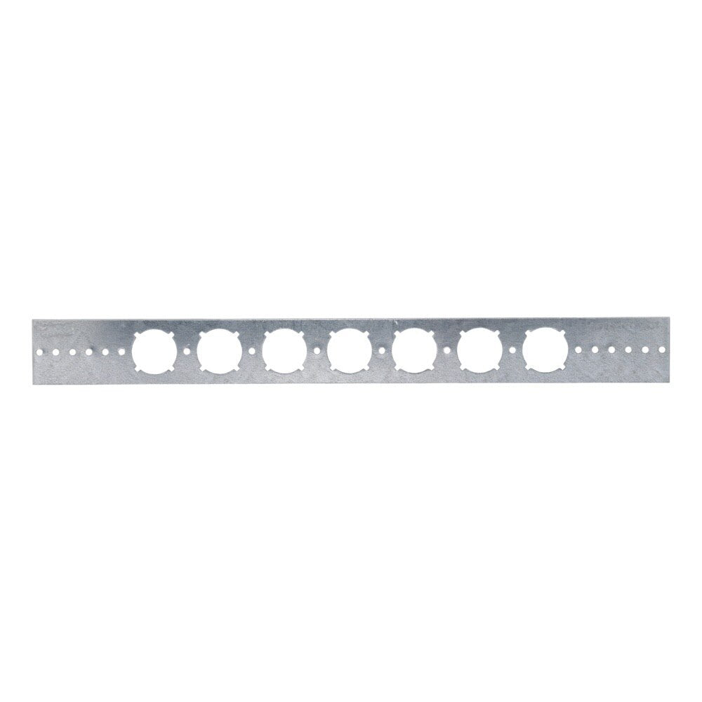 HoldRite 103-18 20 in. PEXRite Flat Galvanized Bracket with 1-3/8 in. Keyed Holes - 2